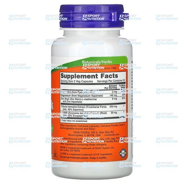 Репродуктивное здоровье мужчин Now Foods TestoJack 100 60 капсул 2022-10-0071 фото