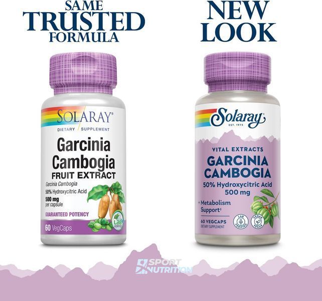 Гарциния Solaray Garcinia Cambogia 500 мг 60 капсул 2023-10-3433 фото