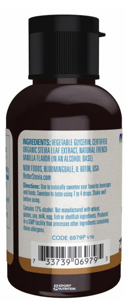 Now Foods Better Stevia Liguid 59 мл Vanilla 2022-10-1374 фото