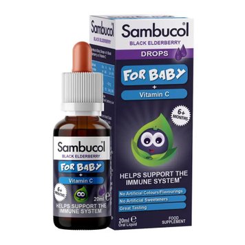 Капли для иммунитета Sambucol For Baby Drops 20 мл 2022-10-2775 фото