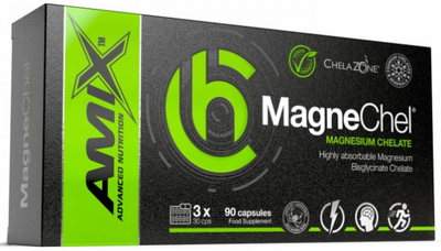 Amix ChelaZone MagneChel Magnesium Bisglycinate Chelate 90 капсул 817911 фото