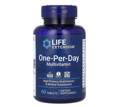 Мультивитамины Life Extension One-Per-Day Multivitamin 60 таблеток 2022-10-1962 фото