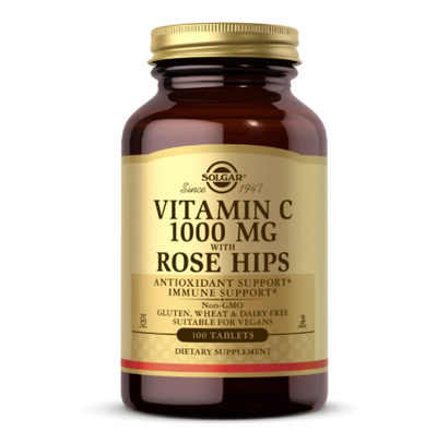 Solgar Vitamin C Rose Hips 1000 мг 100 таблеток 100-23-8776191-20 фото