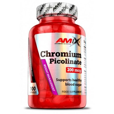 Amix Chromium Picolinate 200 мкг 100 капсул 819351 фото