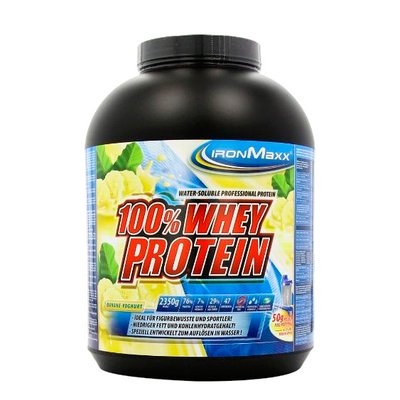 Протеїн IronMaxx 100% Whey Protein 2350 г Banana Yogurt 815483 фото