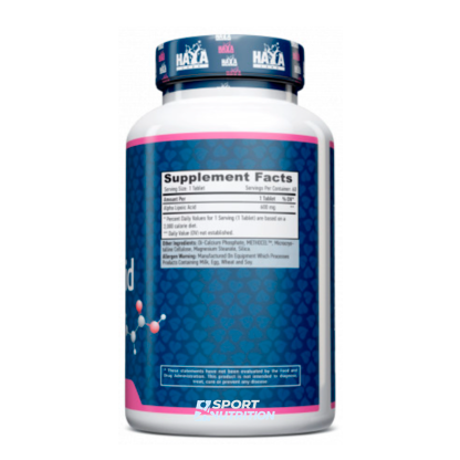 Альфа-ліпоєва кислота Haya Labs Time Release Alpha Lipoic Acid 600 мг 60 таблеток 820747 фото