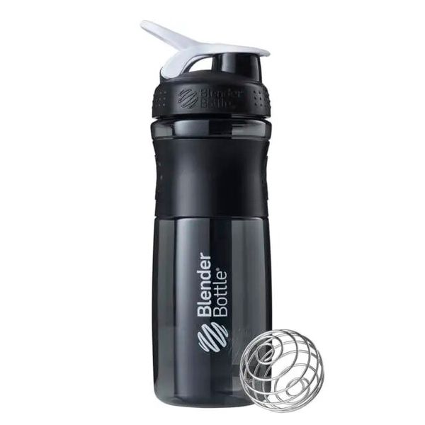 Шейкер Blender Bottle SportMixer з кулькою 820 мл Black/White 812977 фото