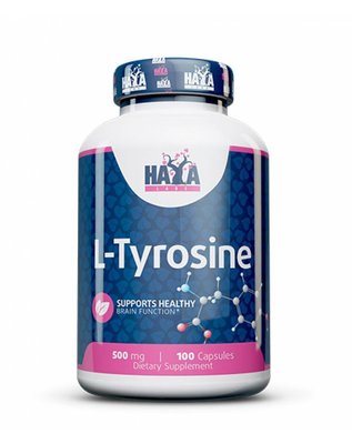 Амінокислота Haya Labs L-Tyrosine 500 мг 100 капсул 818806 фото