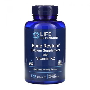 Комплекс для восстановления костей + К2 Life Extension Bone Restore with Vitamin K2 120 капсул 2022-10-1911 фото