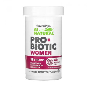 Пробиотики для женщин Nature's Plus Gi Natural Probiotic Women 30 капсул 2023-10-2373 фото