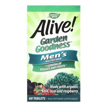 Вітаміни для чоловіків Nature&rsquo;s Way Alive Organic Garden Goodness Men 60 таблеток 2022-10-1042 фото