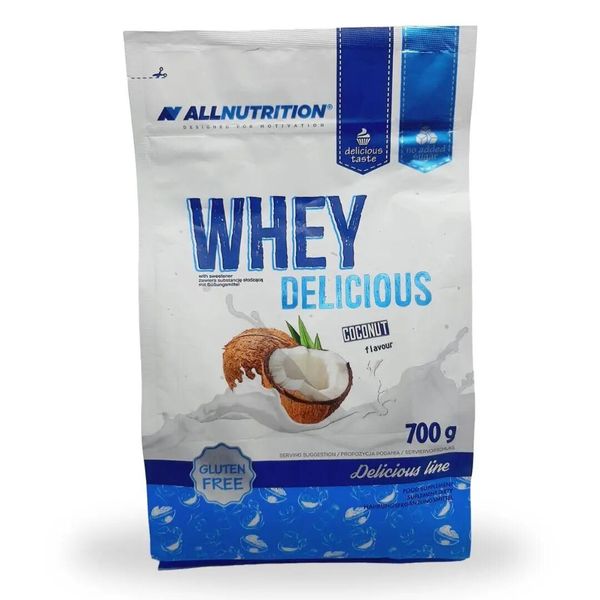 Сироватковий протеїн AllNutrition Whey Delicious 700 г Cocount 100-17-6853878-20 фото