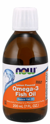 Now Foods Omega-3 Fish Oil 200 мл Lemon 2022-10-0057 фото