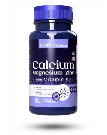 Earth&lsquo;s Creation Calcium Magnesium Zinc 100 таблеток 817440 фото