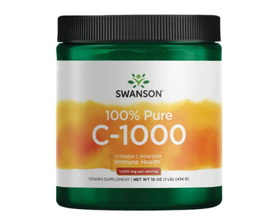 Swanson 100% Pure Vitamin C-1000 Powder 454 г 100-41-6834782-20 фото