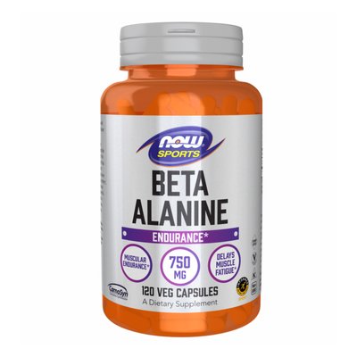 NOW Foods Beta Alanine 750 мг 120 капсул 2022-10-2927 фото