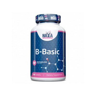 Комплекс вітаміну В Haya Labs B-Basic 100 таблеток 818743 фото