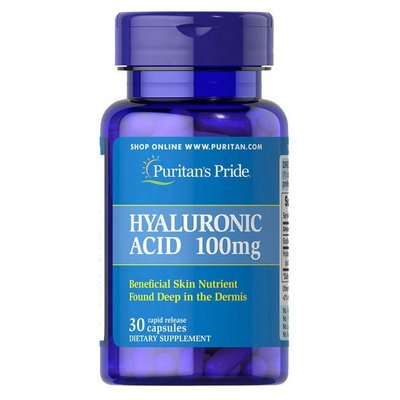 Puritans Pride Hyaluronic Acid 100 мг 30 капсул 100-31-2783640-20 фото