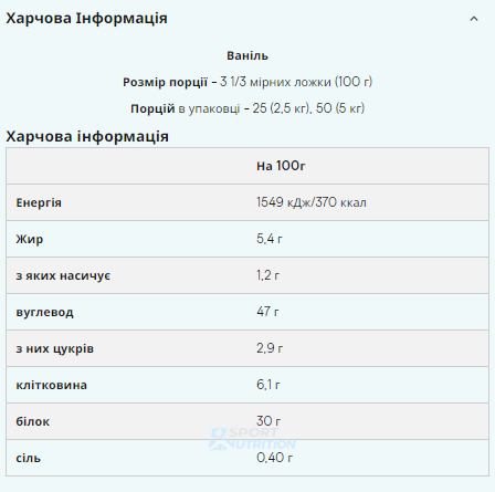 Гейнер Impact Weight Gainer Myprotein 2500г Vanilla 4380 фото