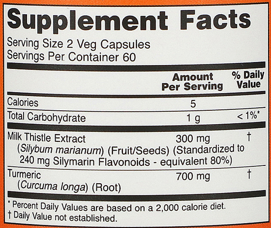 Расторопша Now Foods Silymarin Milk Thistle Extract 150 мг 60 капсул 815944 фото