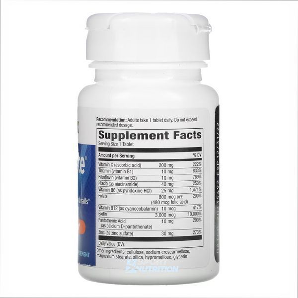 Біотин із цинком Nature's Way Biotin Forte 3 mg 60 таблеток 2022-10-1066 фото