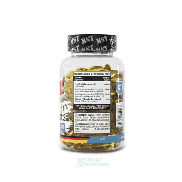 Омега 3 MST Nutrition Nordic Fish Oil 1000 мг (180 мг EPA/120 мг DHA) 90 капсул 22009-01 фото