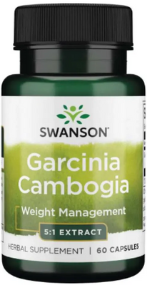Swanson Garcinia Cambogia 5:1 Extract 80 мг 60 капсул 100-85-2286059-20 фото