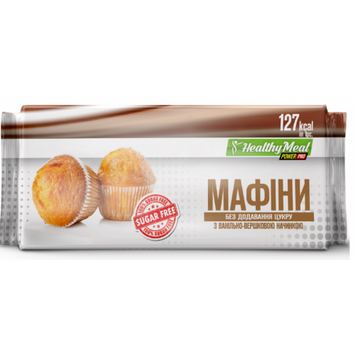 Мафіни Power Pro 70 г з ванільно-вершковою начинкою 816228 фото