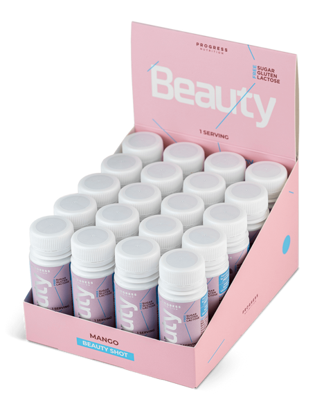 Вітаміни для шкіри, волосся та нігтів Progress Nutrition Beauty Shot 60 мл Mango 2023-10-3489 фото