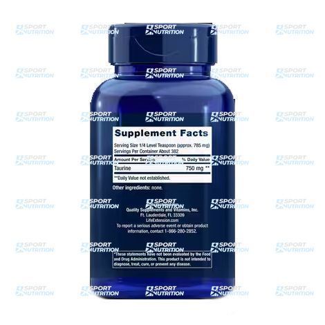 Life Extension Taurine Powder 300 г 2022-10-1875 фото