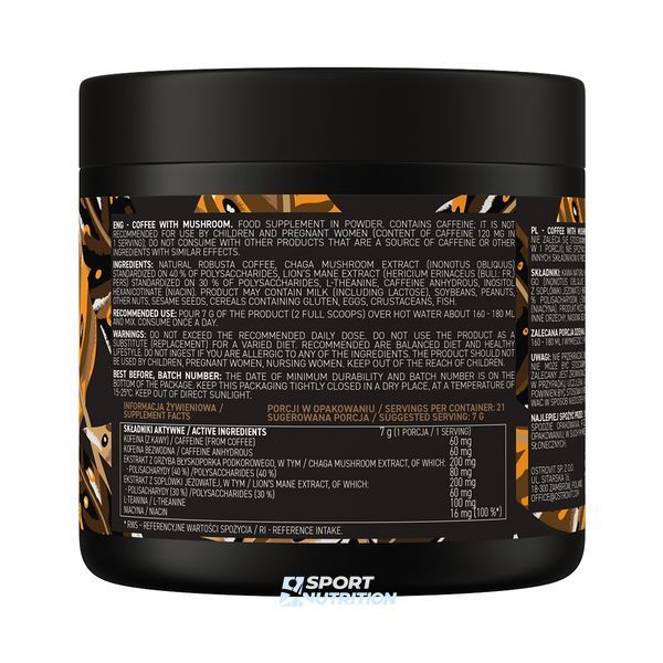 Натуральна кава з грибами OstroVit Coffee with Mushroom 150 г 821960 фото