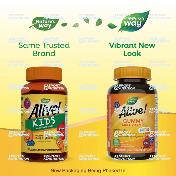 Мультивитамины для детей Alive! Children's Gummy Multivitamin Gluten Free Made with Pectin 60 жевательных конфет 100-80-6848350-20 фото