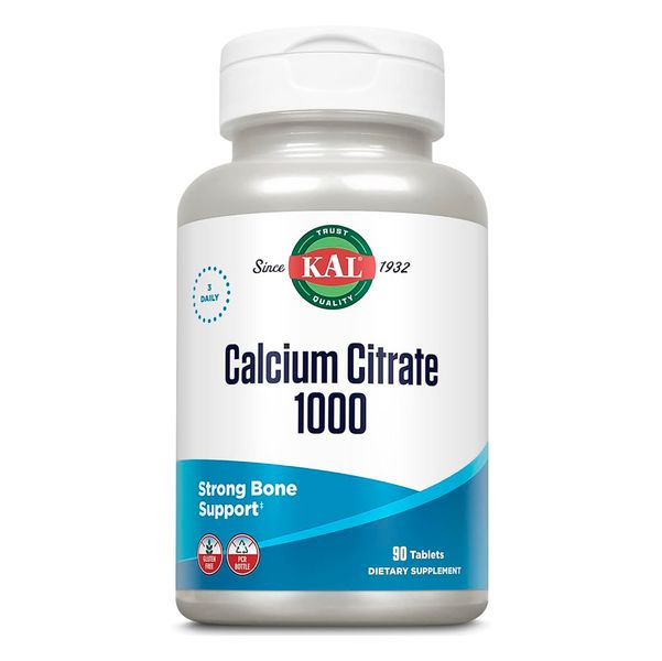 Кальцій KAL Calcium Citrate 1000 мг 90 таблеток 2023-10-2160 фото