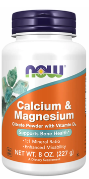 Now Foods Calcium Magnesium Citrate Powder 227 г 2022-10-1338 фото