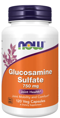 Now Foods Glucosamine Sulfate 750 мг 120 капсул 100-99-7061790-20 фото