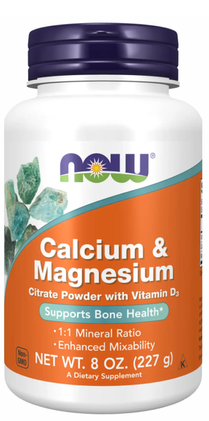 Now Foods Calcium Magnesium Citrate Powder 227 г 2022-10-1338 фото