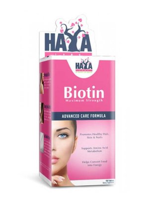 Haya Labs Biotin Maximum Strength 10000 мкг 100 таблеток 818758 фото