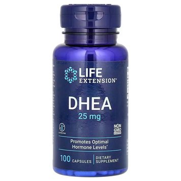 Дегідроепіандростерон DHEA Life Extension 25 мг 100 таблеток 2023-10-3212 фото