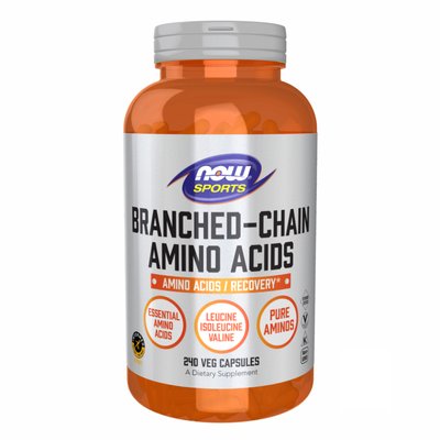 Амінокислоти з розгалуженими ланцюгами Now Sports Branched-Chain Amino Acids 240 капсул 2022-10-1331 фото