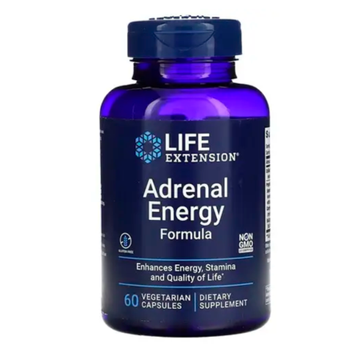 Поддержка надпочечников Life Extension Adrenal Energy Formula 120 капсул 2022-10-1898 фото