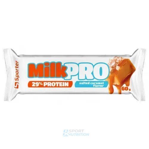 Протеиновый батончик Sporter Milk Pro 60 г Salted caramel 23578-01 фото