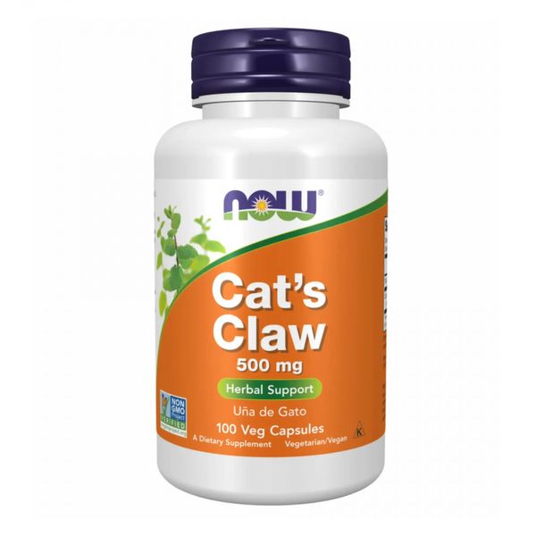 Котячий кіготь Now Foods Cat's Claw 500 мг 100 капсул 100-32-6549123-20 фото