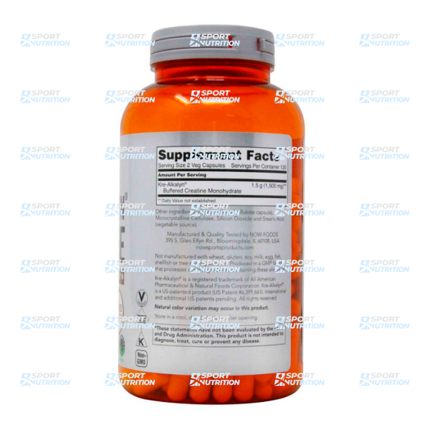 Креатин Now Sports Kre-Alkalyn 750 мг 240 капс 2022-10-2926 фото