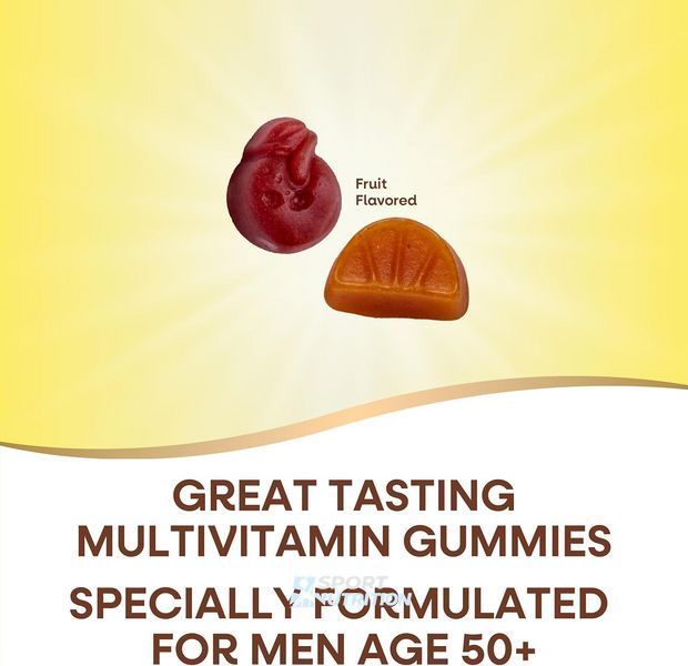 Витамины для мужчин от 50 лет Alive! Men's 50+ Multi Gummy 60 жевательных конфет 2023-10-2170 фото