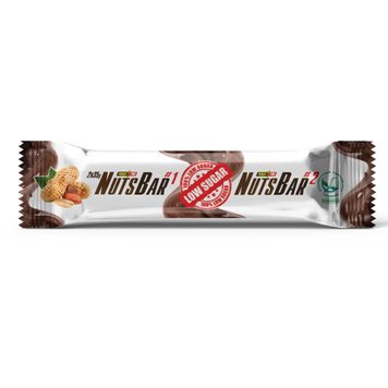 Протеїновий батончик Power Pro Nuts Bar Sugar free 20 шт x 70 г Caramel peanuts 100-56-6901019-20 фото