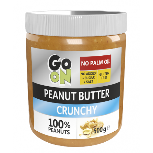 Арахисовая паста Go On Peanut Butter Crunchy 100% 500 г 815462 фото