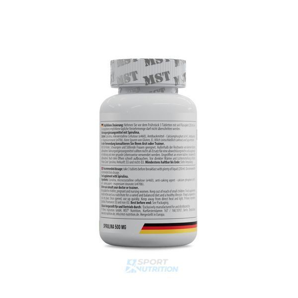 Спіруліна MST Nutrition Spirulina Organic 90 таблеток 20720-01 фото