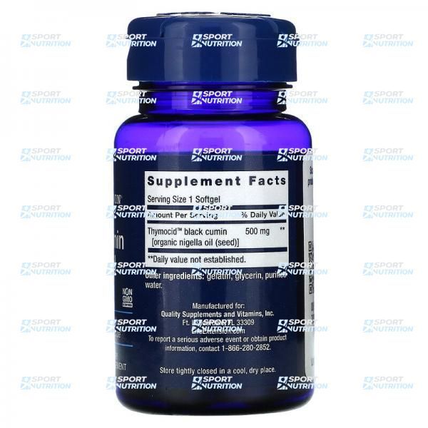 Масло черного тмина Life Extension Black Cumin Seed Oil 500 мг 60 капсул 2022-10-1905 фото