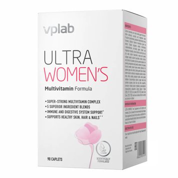 Витаминный комплекс для женщин VPLab Ultra Women's  Multivitamin Formula 90 каплет 2022-10-0275 фото