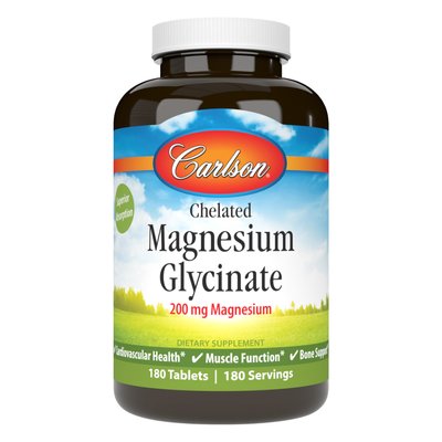 Carlson Laboratories Chelated Magnesium Glycinate 180 таблеток 2022-10-2509 фото